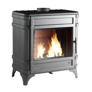 Poêle à bois en fonte INVICTA Siam – Anthracite – 12 kW